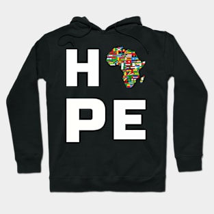 Hope,Africa Map Hoodie